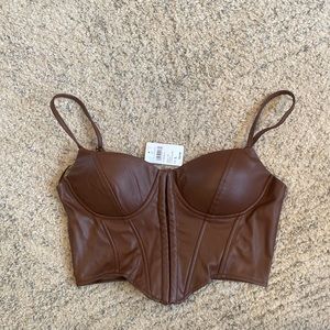 Windsor brown corset top SIZE L